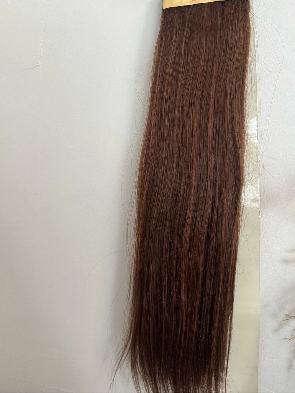 Zury Ultra Silky 100% Human Hair Weft Extensions 18” FF Brown/Auburn Straight